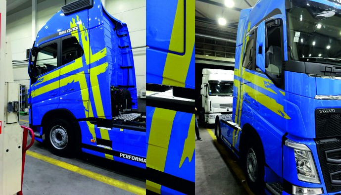 Брандиране на камион Volvo Performans