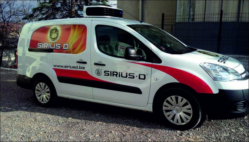 Брандиране на фирмен автомобил за SIRIUS-D