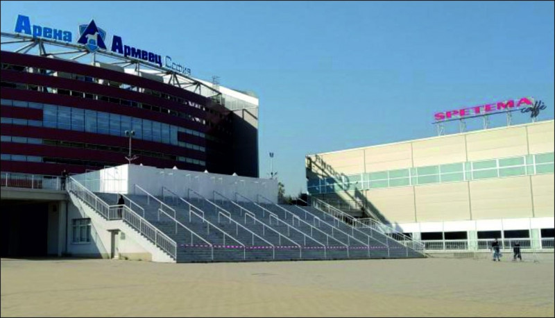 Изработка, монтаж и узаконяване на надблокова конструкция за фирма Спетема - зала Арена Армеец