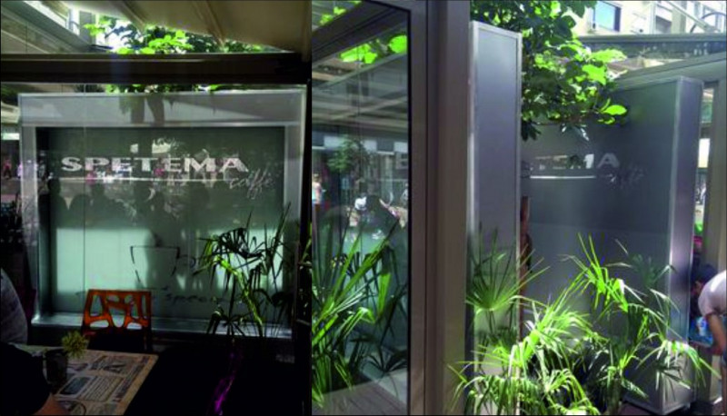 Изработка на две еднакви водни стени за компания Спетема, за обект на ул. Витошка, София