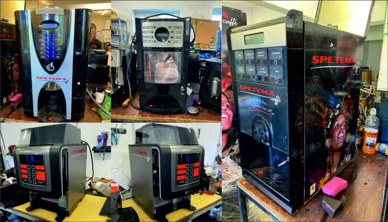 Брандиране на лот от кафе машини за марка Спетема