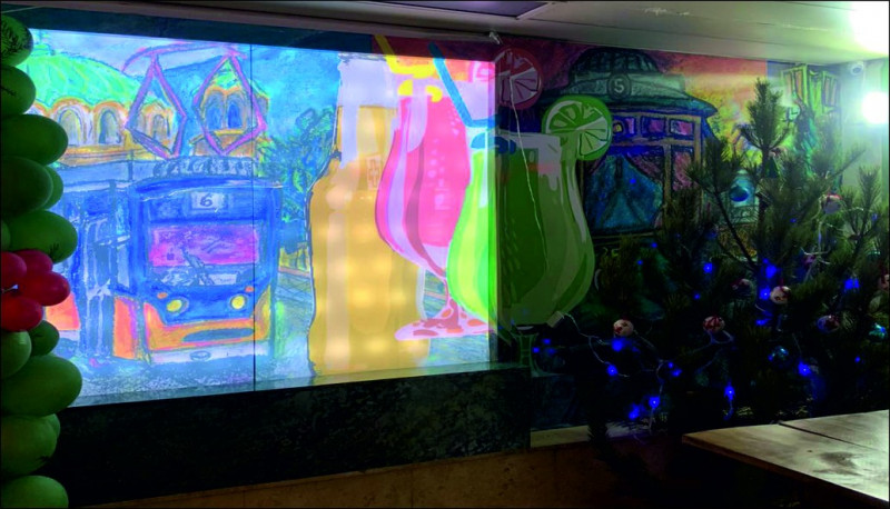 Изработка на водна стена с авторски рисуни на 